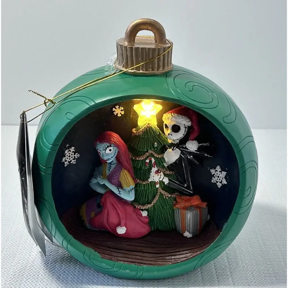The Nightmare‎ Before Christmas Jack & Sally Light Up Ornament Scene 2024